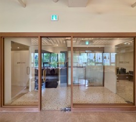 서울 강동구 상일동 스터디카페 유리 시공