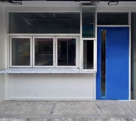 서울 중랑구 망우동 카페 금속 파사드 및 게이트 시공